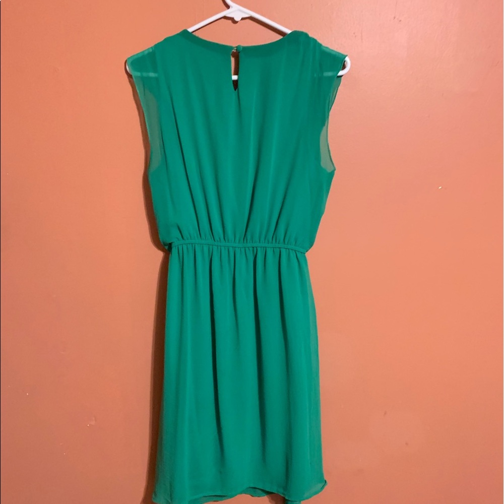 Green Ruffle Dress - Picture 2 of 2